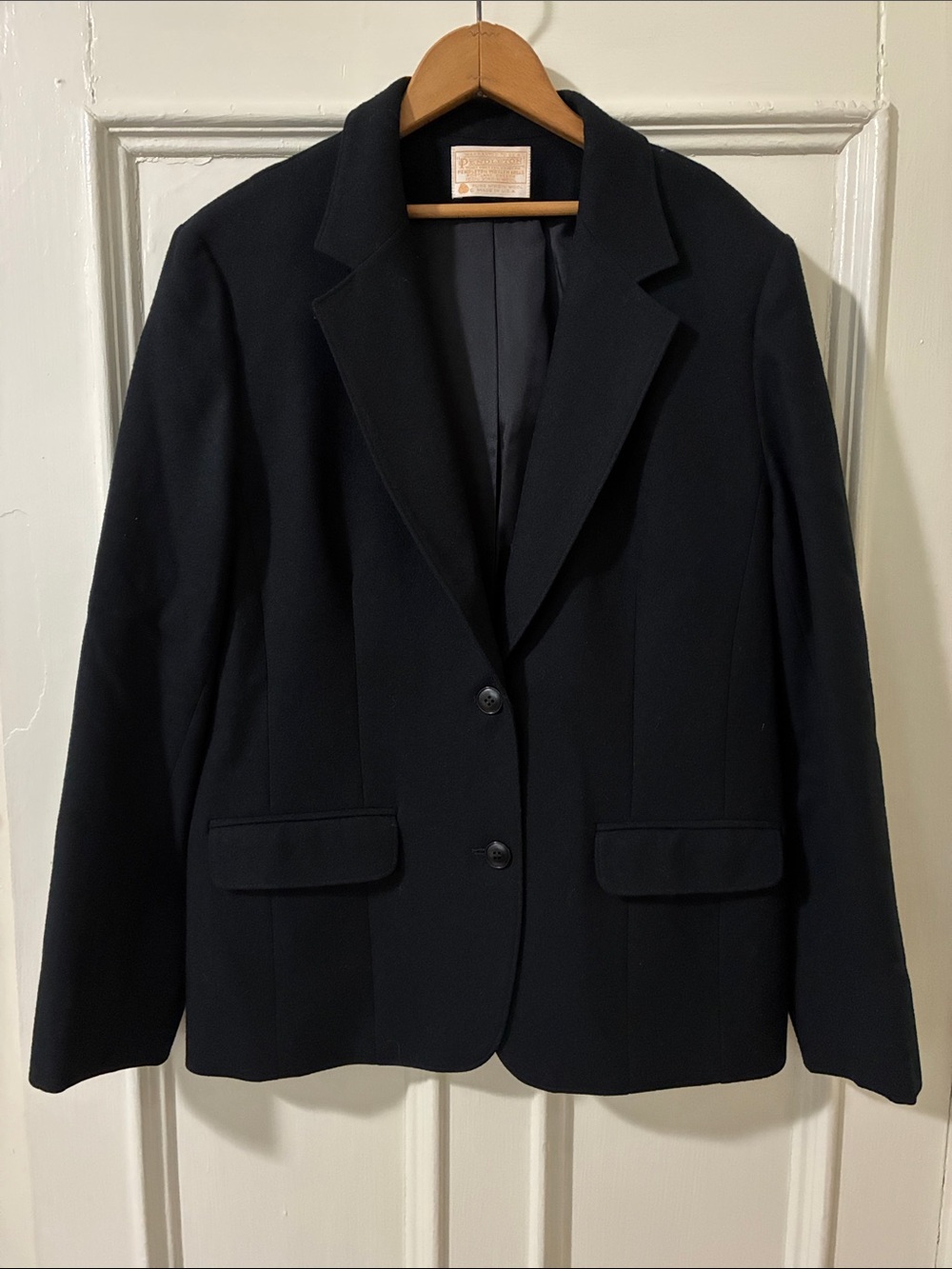 Pendleton Black Wool Blazer Jacket READ
